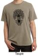 Mens Yoga Shirt Black Bodhi Tree Pigment Dyed Tee T-Shirt