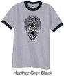 Mens Yoga Shirt Black Bodhi Tree Ringer Tee T-Shirt