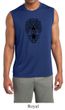 Mens Yoga Shirt Black Bodhi Tree Sleeveless Moisture Wicking Tee