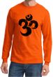 Mens Yoga Shirt Black Distressed OM Long Sleeve Tee T-Shirt