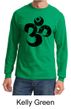 Mens Yoga Shirt Black Distressed OM Long Sleeve Tee T-Shirt