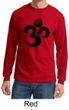 Mens Yoga Shirt Black Distressed OM Long Sleeve Tee T-Shirt