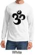 Mens Yoga Shirt Black Distressed OM Long Sleeve Tee T-Shirt