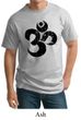 Mens Yoga Shirt Black Distressed OM Tall Tee T-Shirt