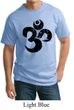 Mens Yoga Shirt Black Distressed OM Tall Tee T-Shirt