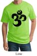 Mens Yoga Shirt Black Distressed OM Tall Tee T-Shirt