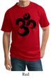 Mens Yoga Shirt Black Distressed OM Tall Tee T-Shirt