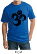 Mens Yoga Shirt Black Distressed OM Tall Tee T-Shirt