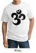 Mens Yoga Shirt Black Distressed OM Tall Tee T-Shirt