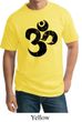 Mens Yoga Shirt Black Distressed OM Tall Tee T-Shirt