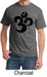 Mens Yoga Shirt Black Distressed OM Tee T-Shirt