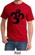Mens Yoga Shirt Black Distressed OM Tee T-Shirt