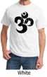 Mens Yoga Shirt Black Distressed OM Tee T-Shirt