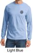 Mens Yoga Shirt Black Lotus OM Patch Pocket Print Long Sleeve T-Shirt