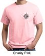 Mens Yoga Shirt Black Lotus OM Patch Pocket Print Organic Tee T-Shirt