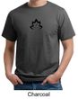 Mens Yoga Shirt Black Namaste Lotus Organic Tee T-Shirt