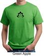 Mens Yoga Shirt Black Namaste Lotus Organic Tee T-Shirt