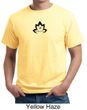 Mens Yoga Shirt Black Namaste Lotus Organic Tee T-Shirt
