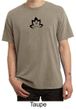 Mens Yoga Shirt Black Namaste Lotus Pigment Dyed Tee T-Shirt