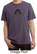 Mens Yoga Shirt Black Namaste Lotus Pigment Dyed Tee T-Shirt