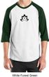 Mens Yoga Shirt Black Namaste Lotus Raglan Tee T-Shirt