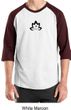 Mens Yoga Shirt Black Namaste Lotus Raglan Tee T-Shirt