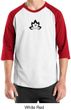 Mens Yoga Shirt Black Namaste Lotus Raglan Tee T-Shirt