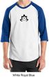 Mens Yoga Shirt Black Namaste Lotus Raglan Tee T-Shirt
