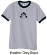 Mens Yoga Shirt Black Namaste Lotus Ringer Tee T-Shirt