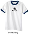 Mens Yoga Shirt Black Namaste Lotus Ringer Tee T-Shirt