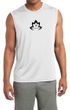 Mens Yoga Shirt Black Namaste Lotus Sleeveless Moisture Wicking Tee