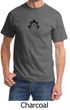Mens Yoga Shirt Black Namaste Lotus Tee T-Shirt