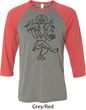 Mens Yoga Shirt Black Sketch Ganesha Raglan Shirt