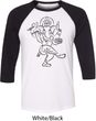 Mens Yoga Shirt Black Sketch Ganesha Raglan Shirt
