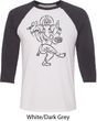 Mens Yoga Shirt Black Sketch Ganesha Raglan Shirt