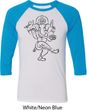 Mens Yoga Shirt Black Sketch Ganesha Raglan Shirt