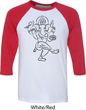 Mens Yoga Shirt Black Sketch Ganesha Raglan Shirt