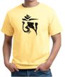 Mens Yoga Shirt Black Tibetan Om Organic Shirt