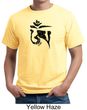 Mens Yoga Shirt Black Tibetan Om Organic Shirt