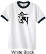 Mens Yoga Shirt Black Tibetan Om Ringer Tee Shirt