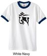 Mens Yoga Shirt Black Tibetan Om Ringer Tee Shirt