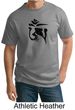 Mens Yoga Shirt Black Tibetan Om Tall Tee Shirt