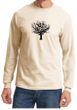 Mens Yoga Shirt Black Tree of Life Long Sleeve Shirt