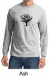 Mens Yoga Shirt Black Tree of Life Long Sleeve Shirt