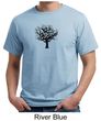 Mens Yoga Shirt Black Tree of Life Organic Shirt