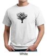 Mens Yoga Shirt Black Tree of Life Organic Shirt
