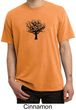 Mens Yoga Shirt Black Tree of Life Pigment Dyed Shirt