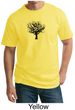 Mens Yoga Shirt Black Tree of Life Tall Shirt