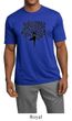 Mens Yoga Shirt Black Tree Pose Moisture Wicking Tee T-Shirt