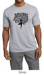 Mens Yoga Shirt Black Tree Pose Moisture Wicking Tee T-Shirt